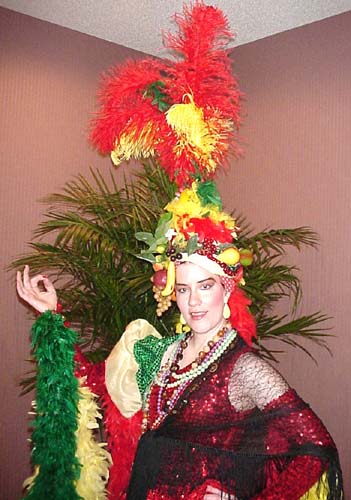 As sound alike Carmen Miranda with Hollywood Images, Inc.